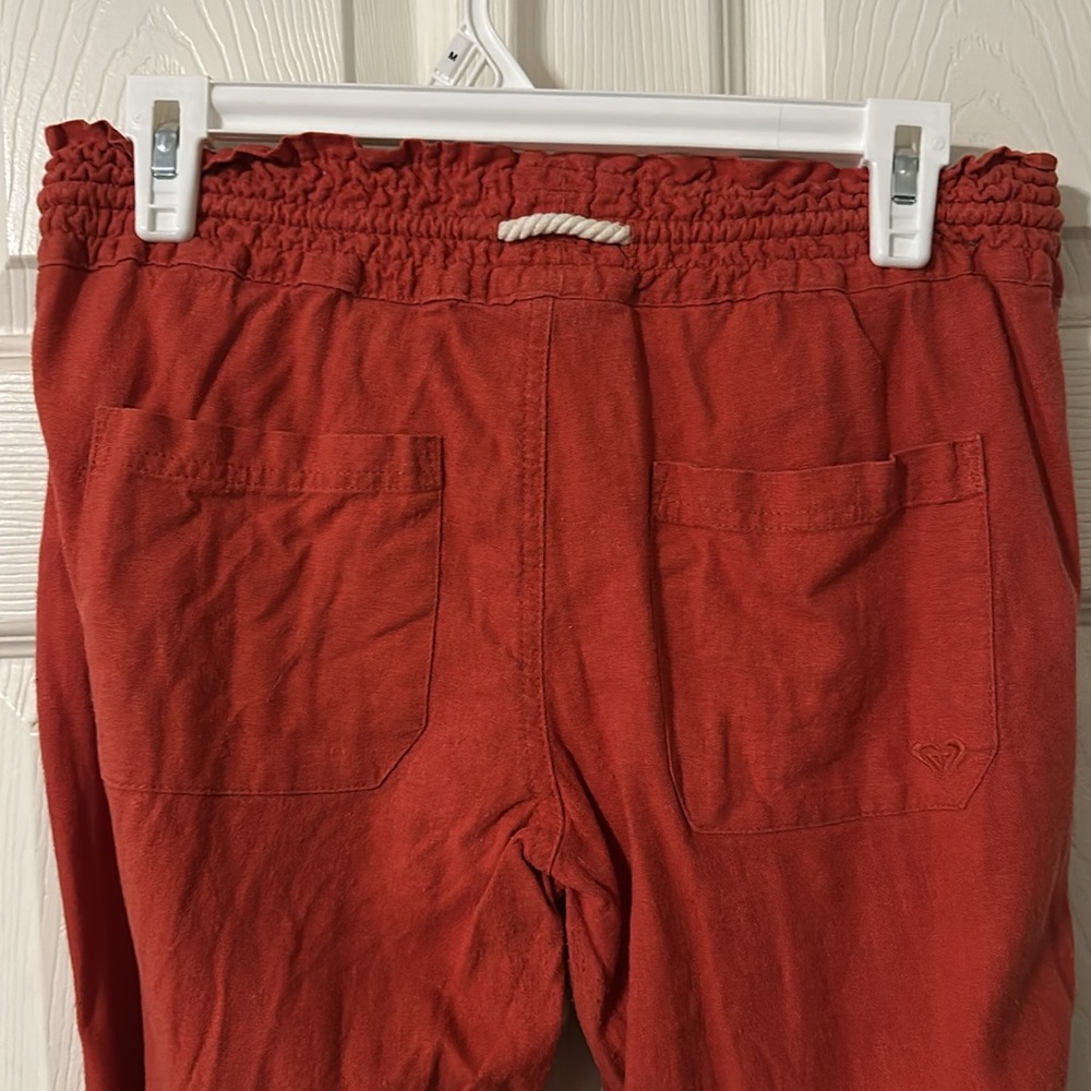 ROXY Oceanside Beach Pants Orange -Size Large w/ 32 in. inseam - Picture 7 of 9